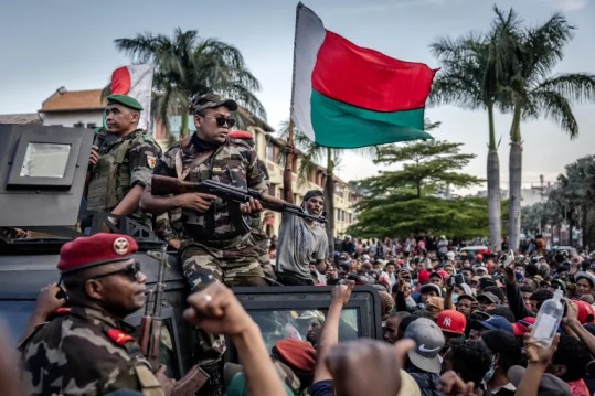 Madagascar soldiers join anti-government protesters in capital