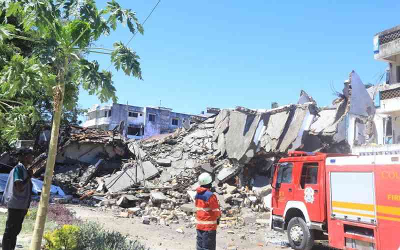 Body of man buried in rubble of demolished Mombasa building recovered