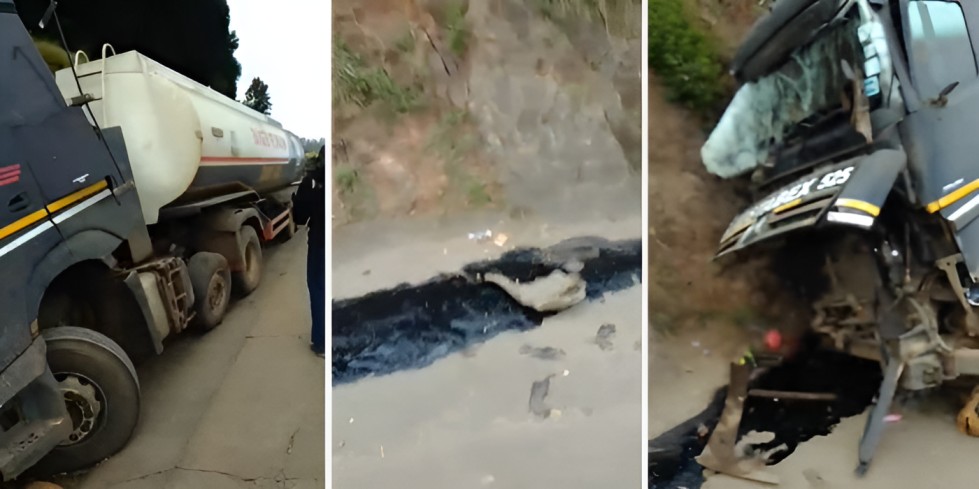 Oil tanker crashes on Southern Bypass