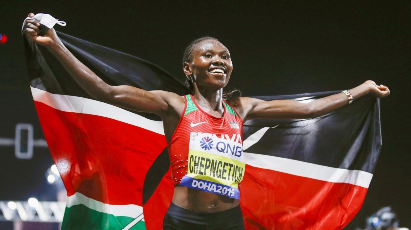 Questions were raised when Chepngetich broke world record